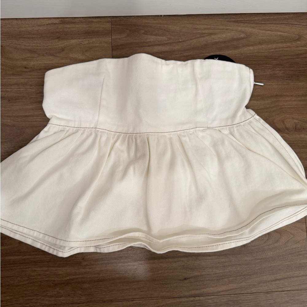 White Fox Boutique Cream Halter Top